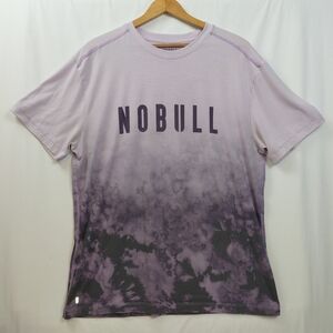 NOBULL Purple Ombre Logo Short-Sleeve Tee Shirt Men's Size XL